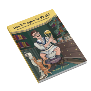 Dont forget to flush poetry book mockup